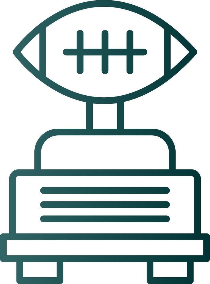 Football Line Gradient Icon vector