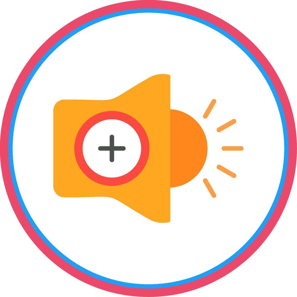High Volume Flat Circle Icon vector