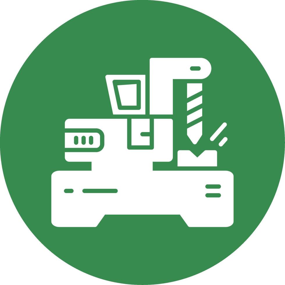 Machine Multi Color Circle Icon vector