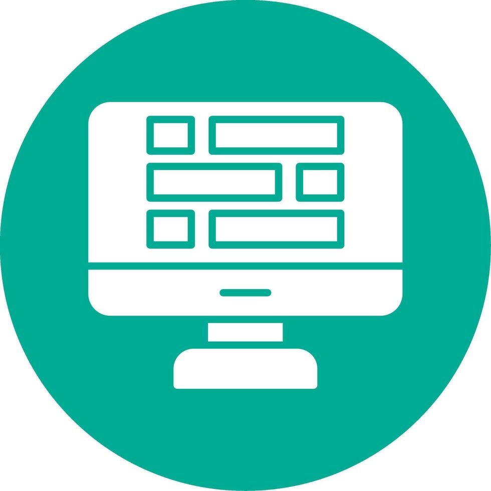 Dashboard Multi Color Circle Icon vector