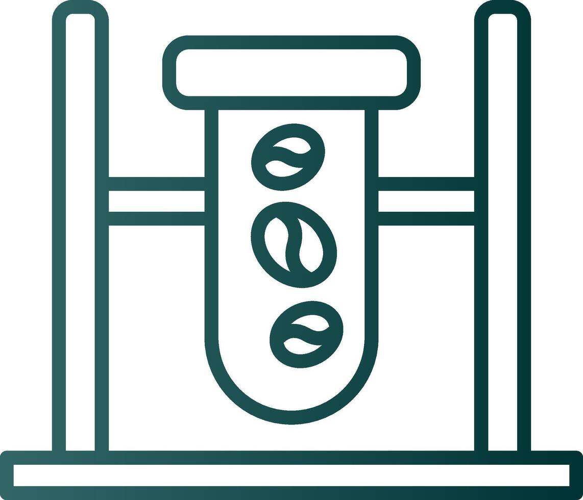 Quality Check Line Gradient Icon vector