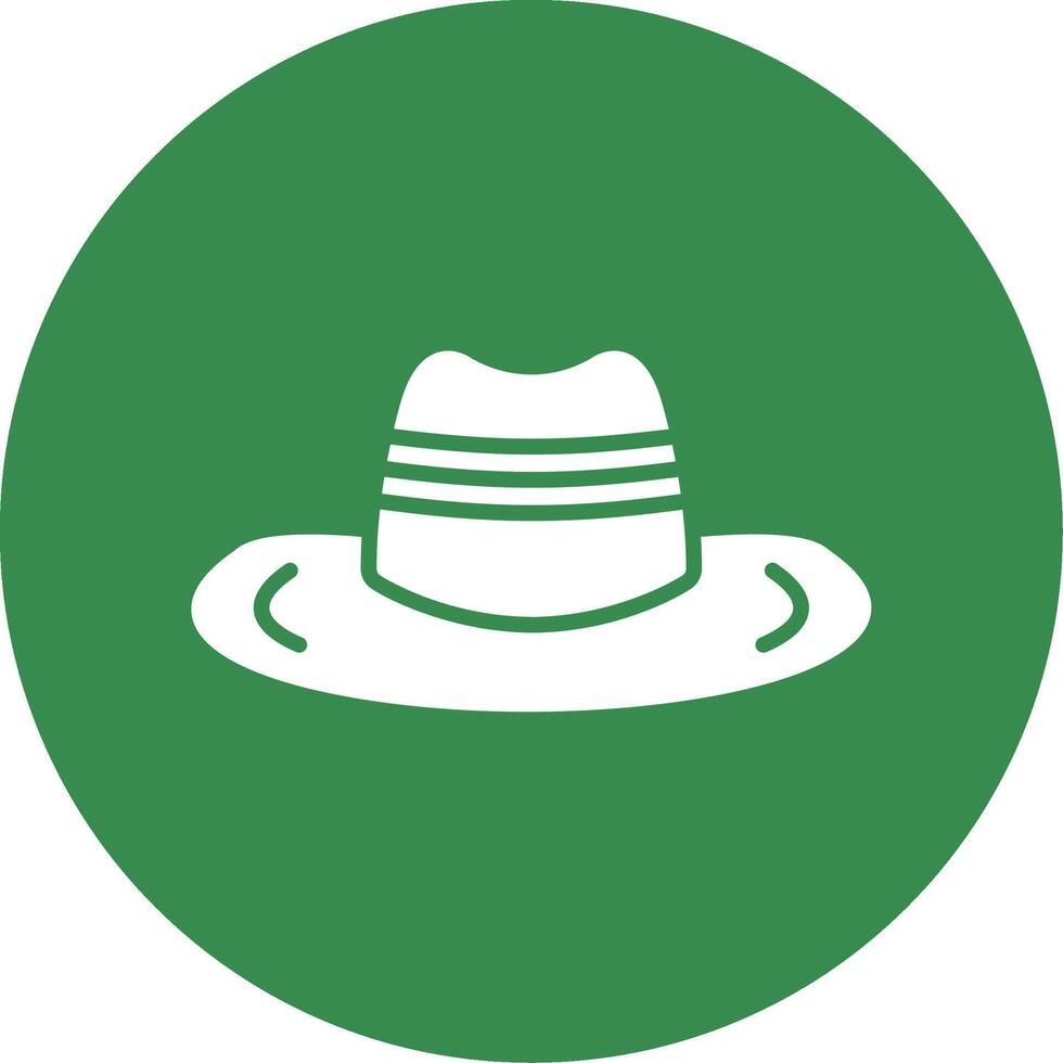Cowboy Hat Multi Color Circle Icon vector
