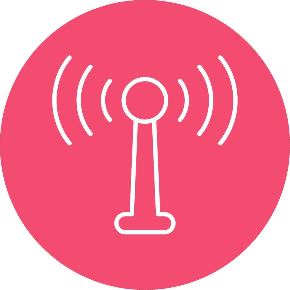 Antenna Multi Color Circle Icon vector