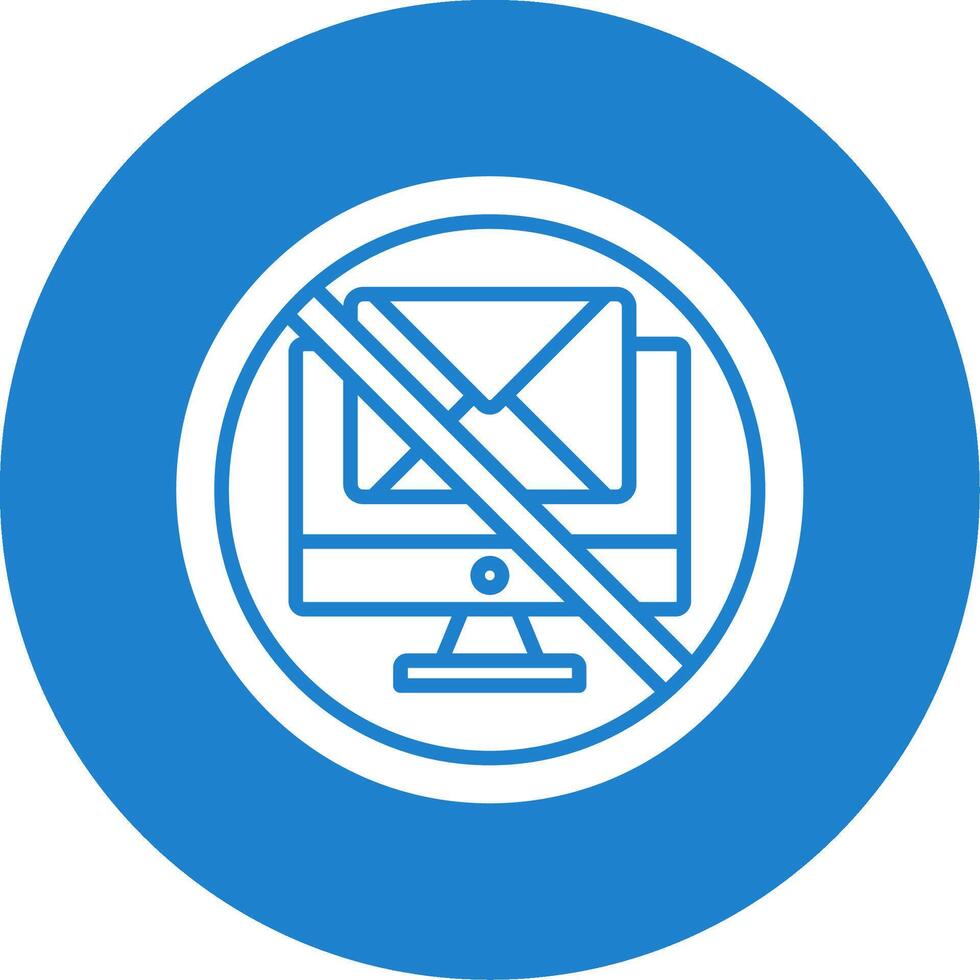 Prohibited Sign Multi Color Circle Icon vector