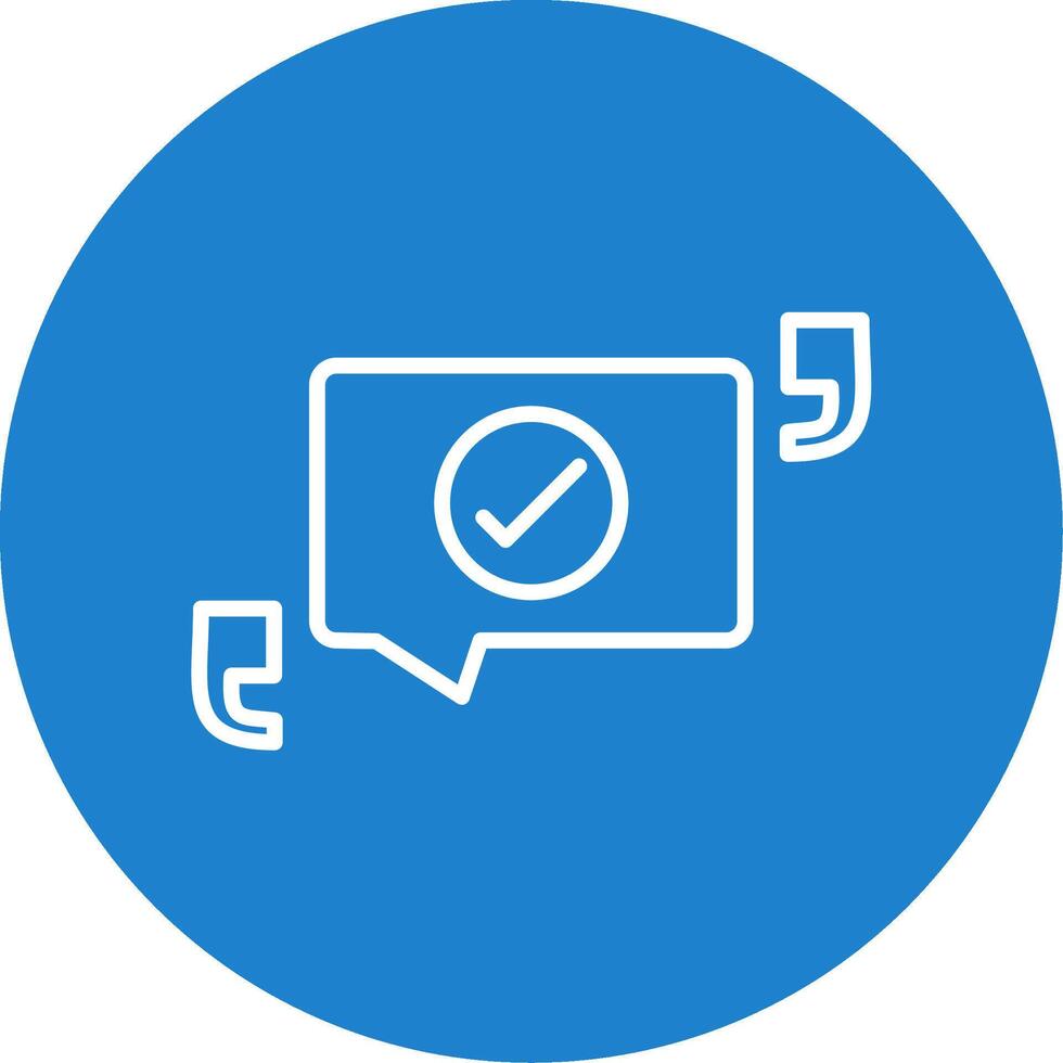 Quotation Multi Color Circle Icon vector