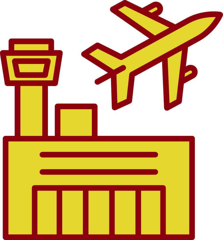 Airport Vintage Icon Design vector