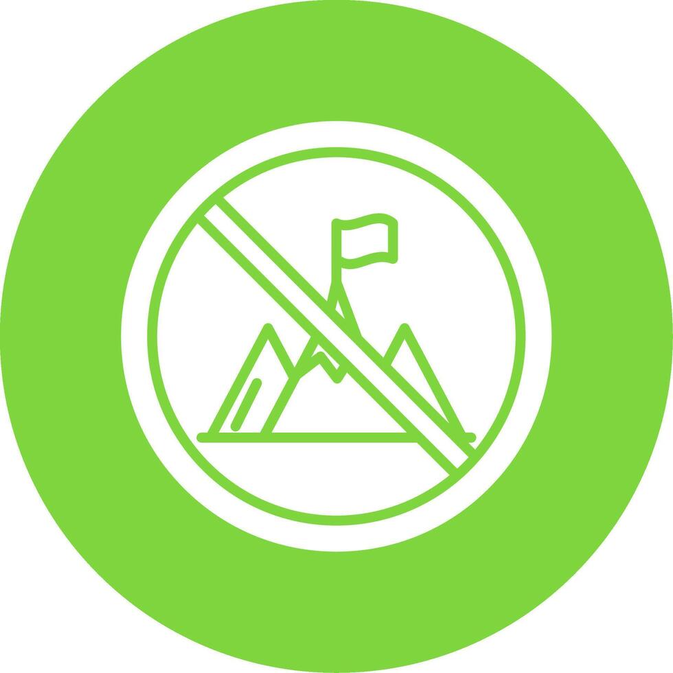Prohibited Sign Multi Color Circle Icon vector