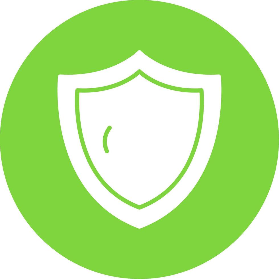 Security Shield Multi Color Circle Icon vector