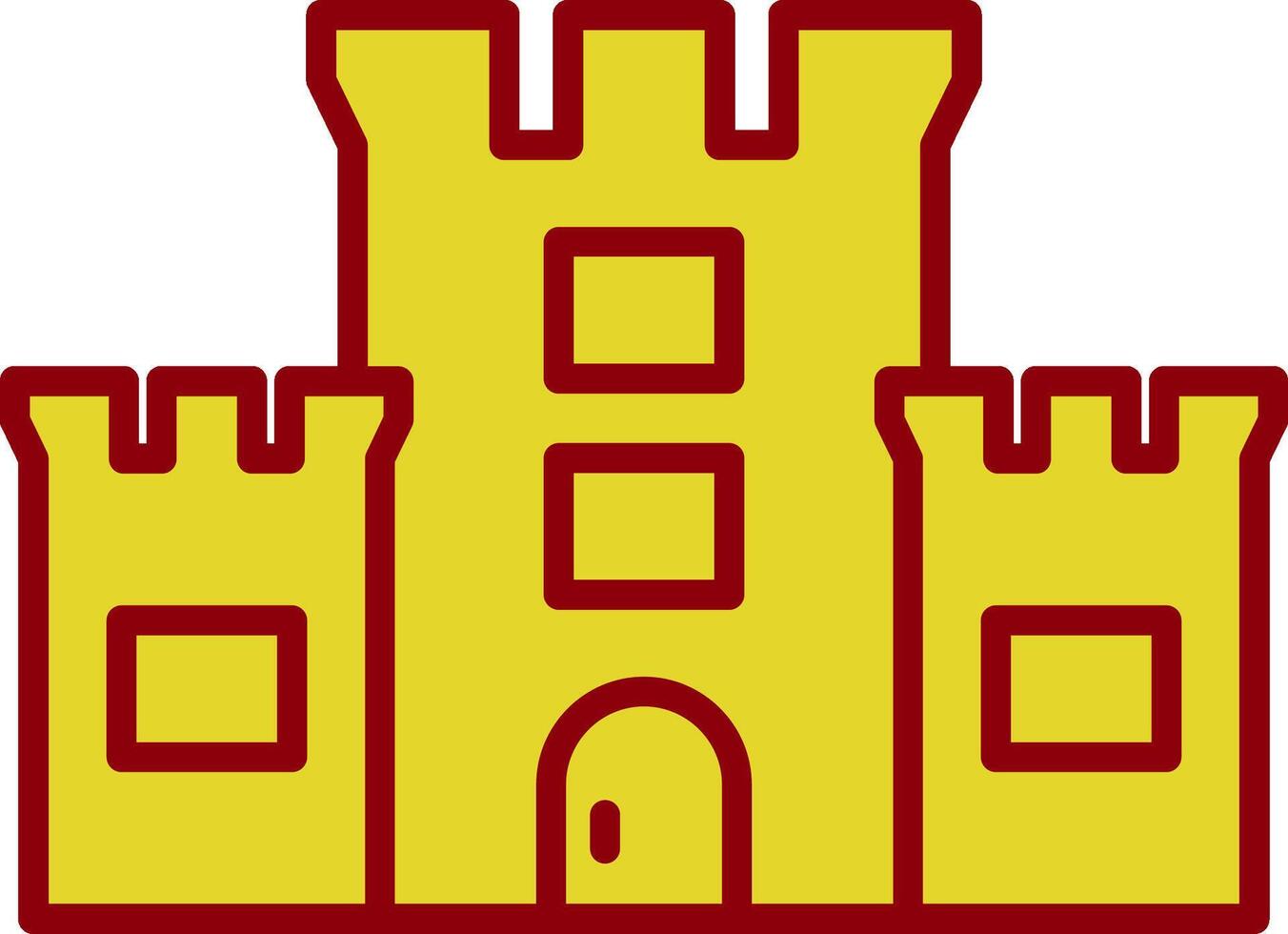 Castle Vintage Icon Design vector