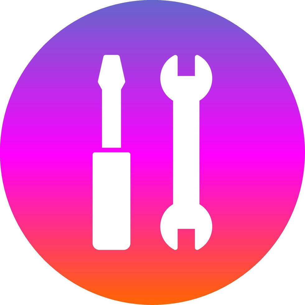 Tools Glyph Gradient Circle Icon Design vector