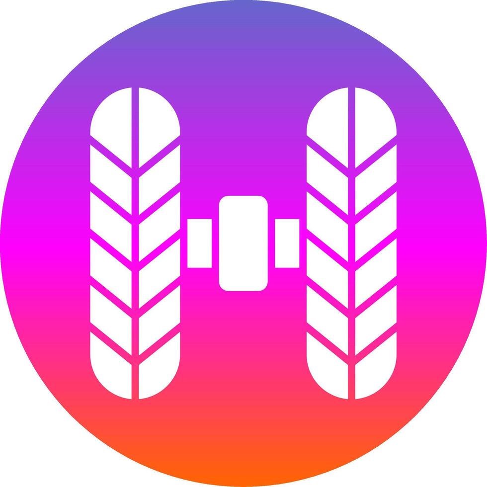 Wheel Alignment Glyph Gradient Circle Icon Design vector