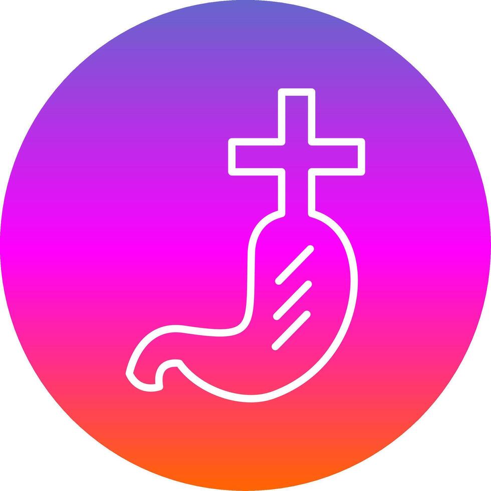 Gastroenterlogy Line Gradient Circle Icon vector