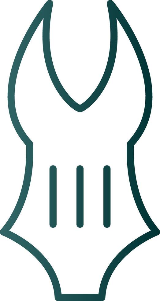 Swimming Suit Line Gradient Icon vector