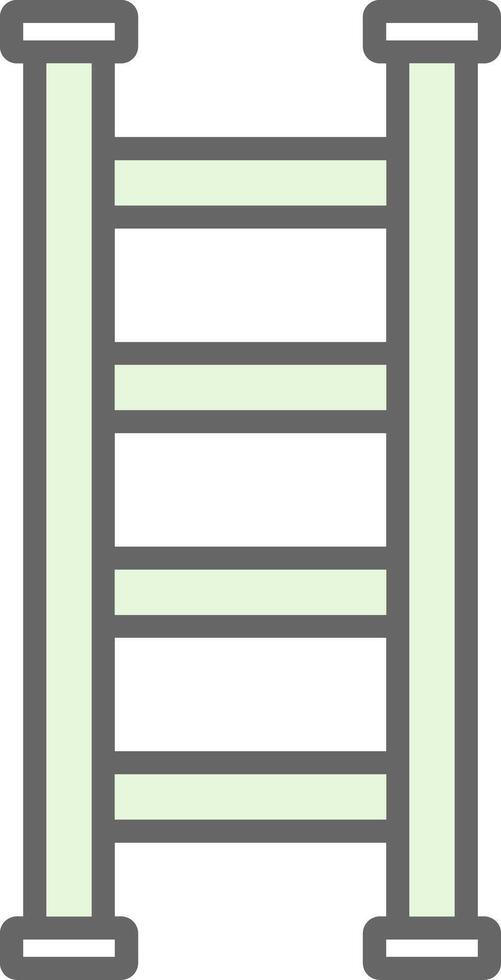 Step Ladder Fillay Icon Design vector