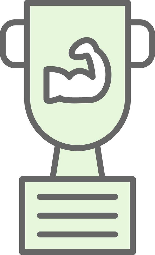 Trophy Fillay Icon Design vector