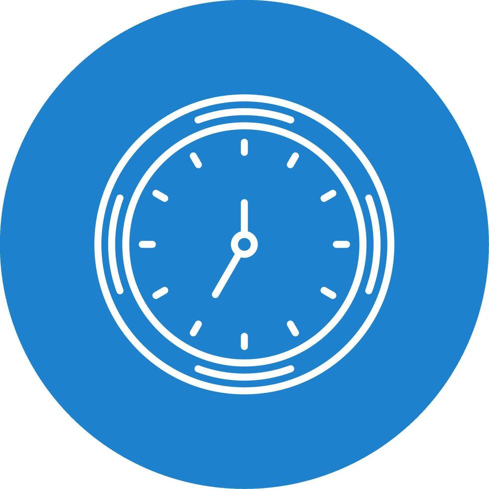 Clock Multi Color Circle Icon vector