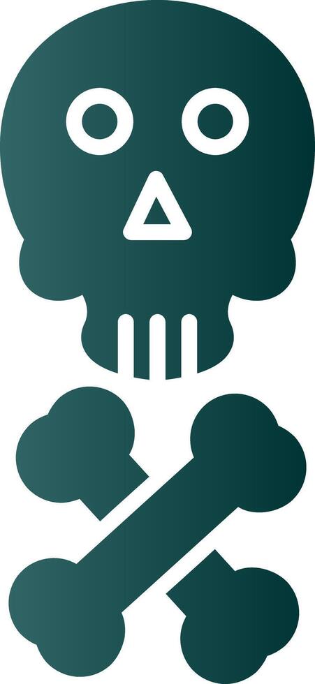 Death Glyph Gradient Icon vector