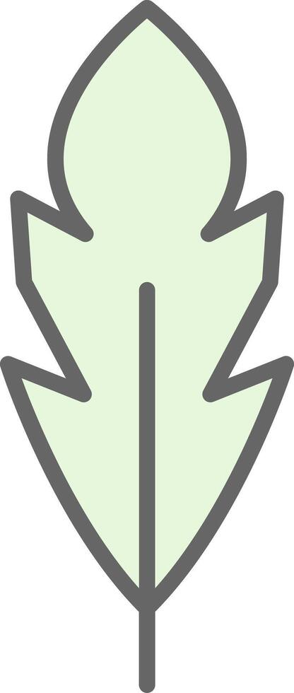 Feather Fillay Icon Design vector