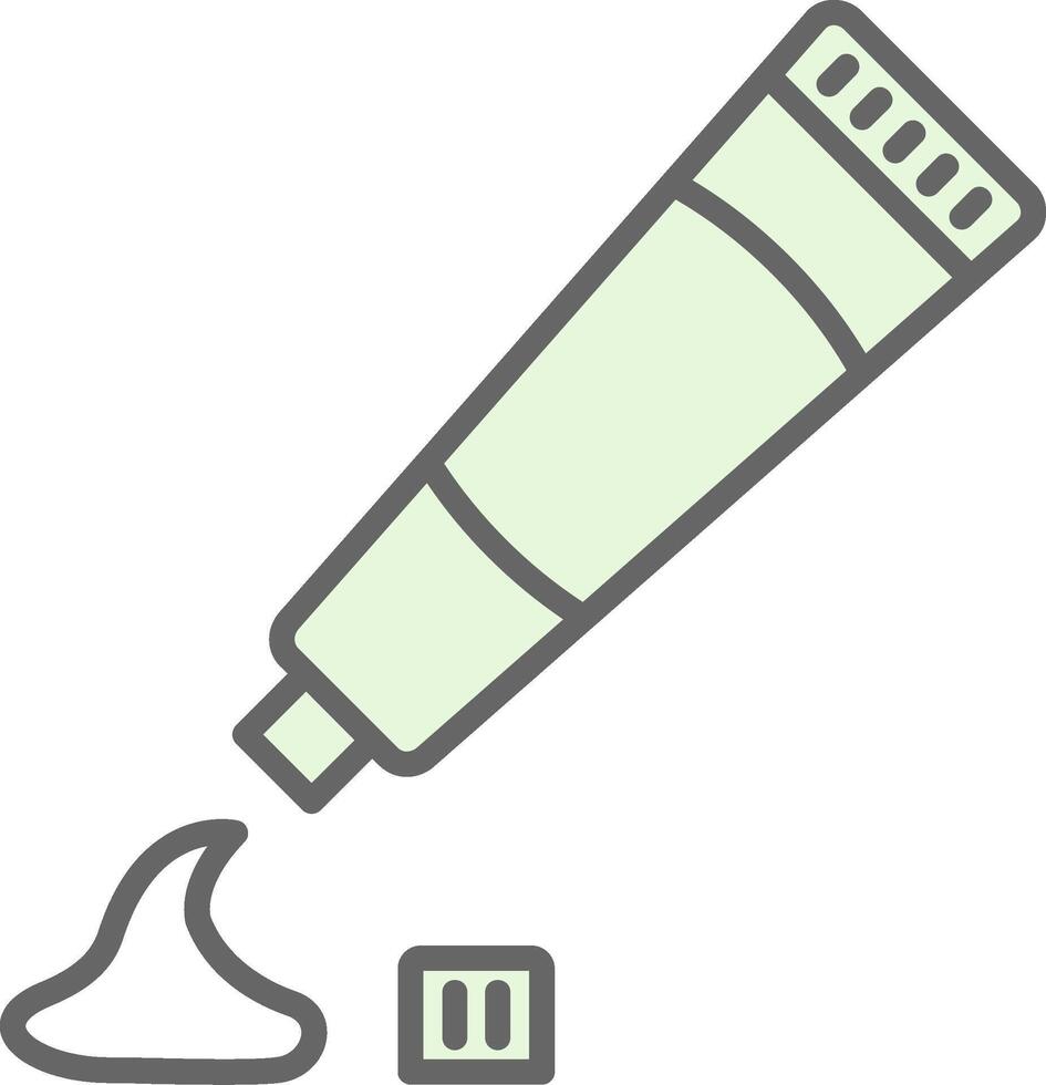 Tooth Paste Fillay Icon Design vector
