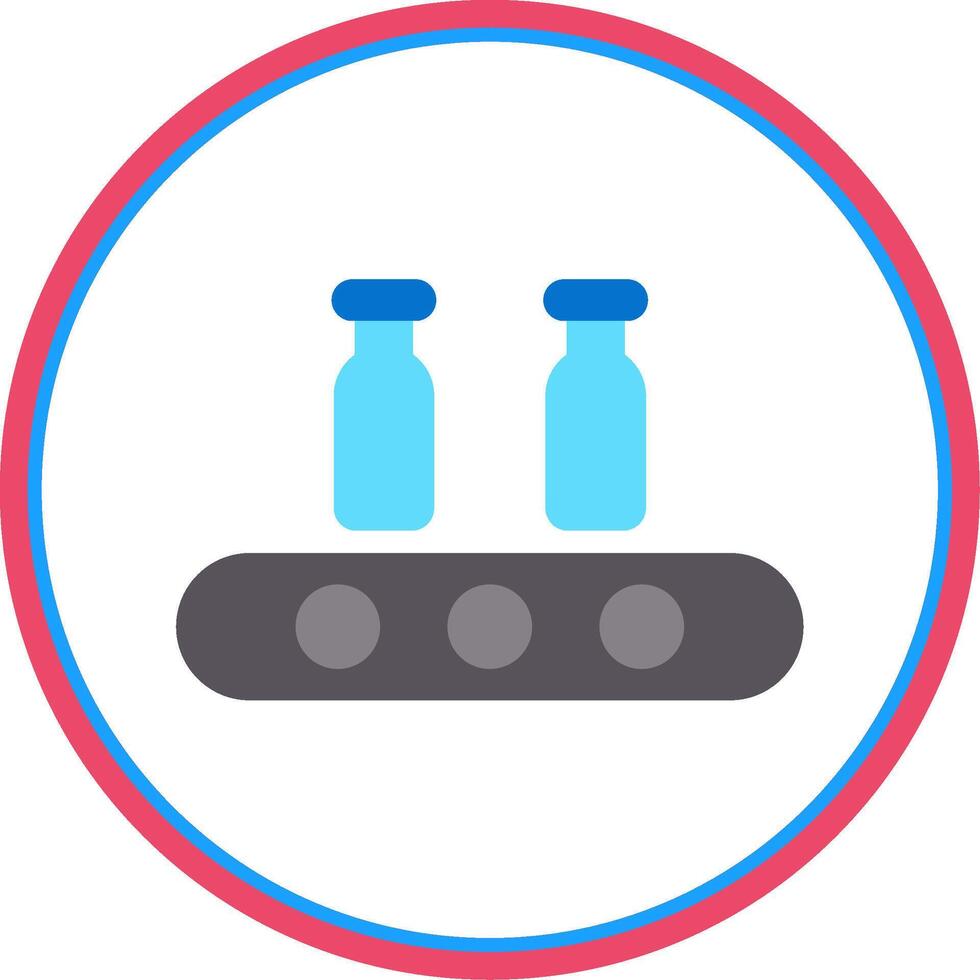 Assembly Flat Circle Flat Circle Icon vector