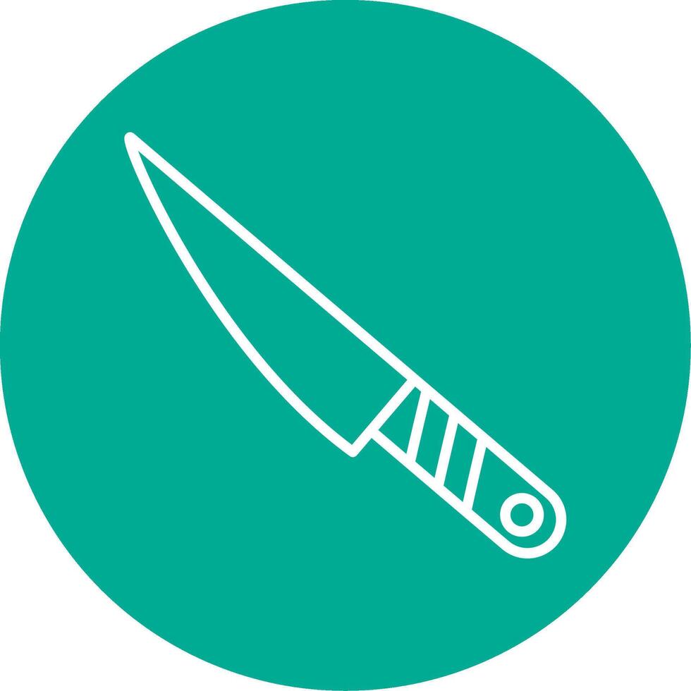 Knife Multi Color Circle Icon vector