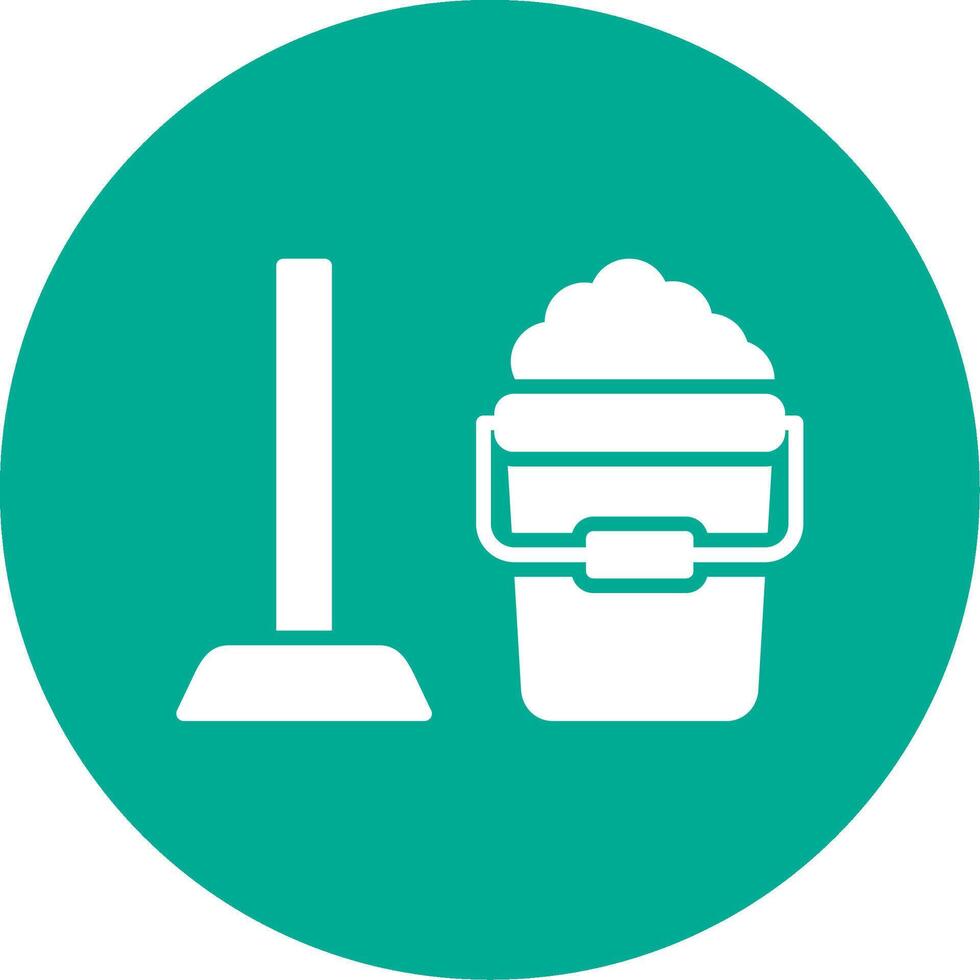 Housekeeping Multi Color Circle Icon vector