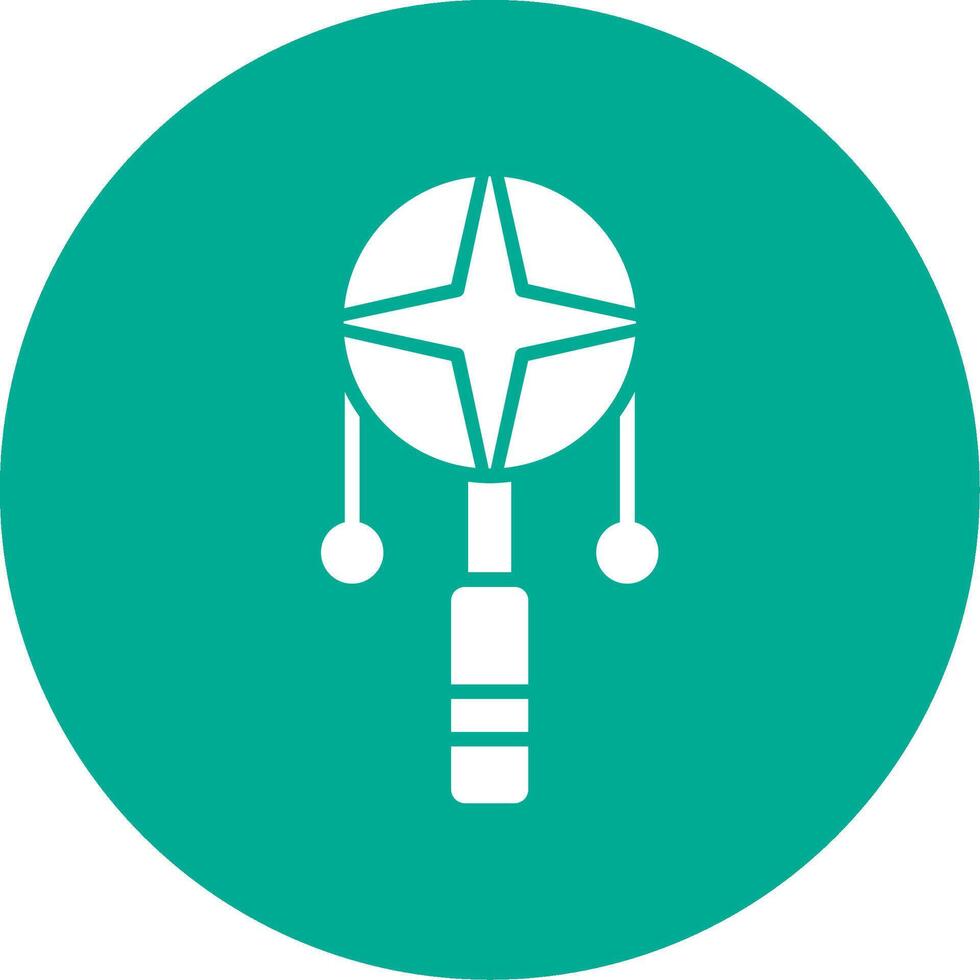 Spin Drum Multi Color Circle Icon vector