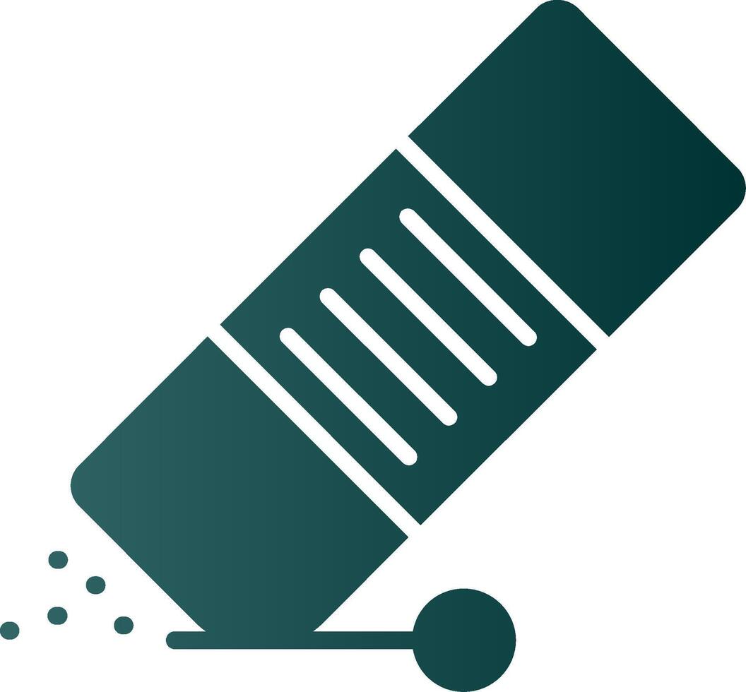 Eraser Glyph Gradient Icon vector