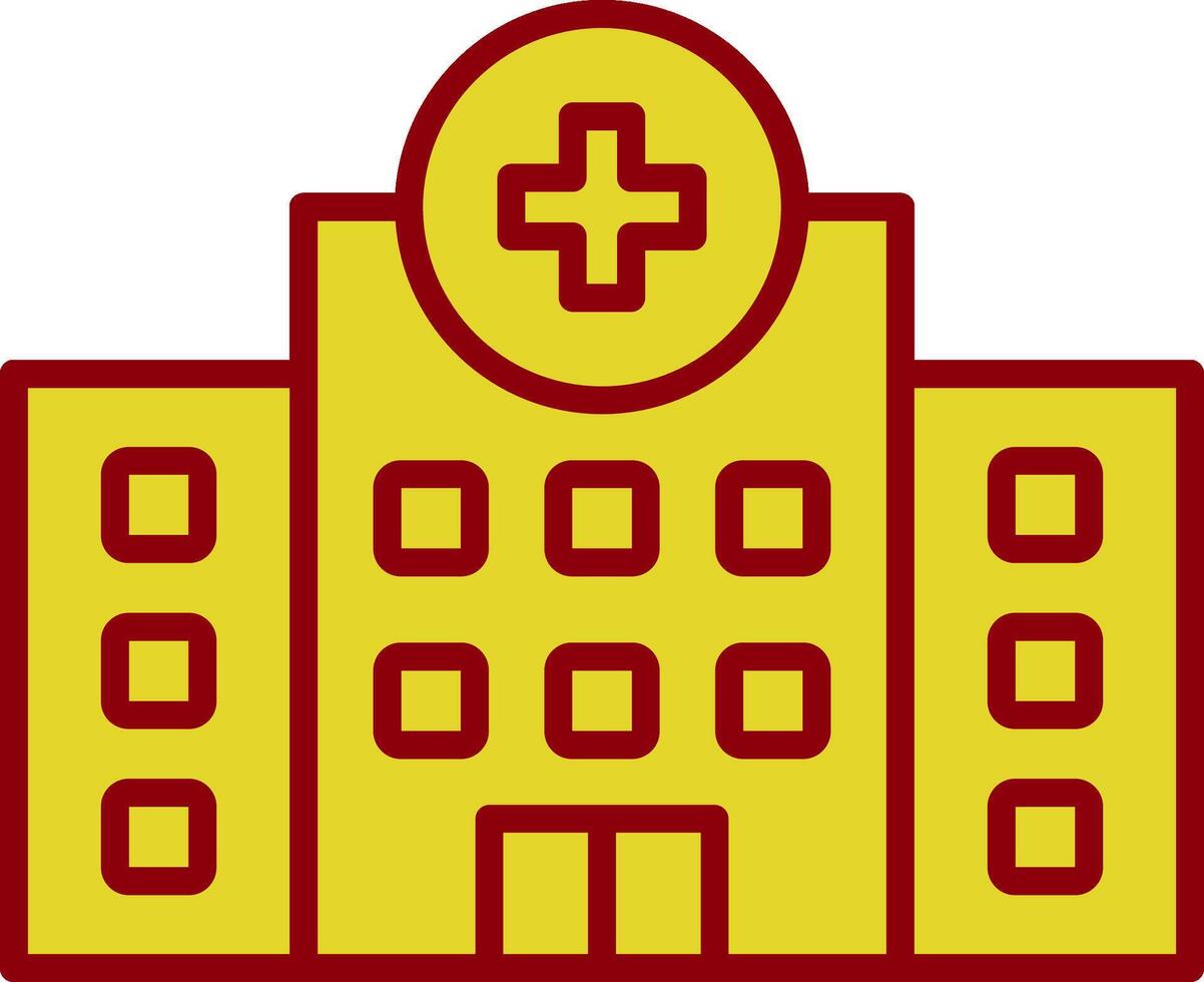 Hospital Vintage Icon Design vector