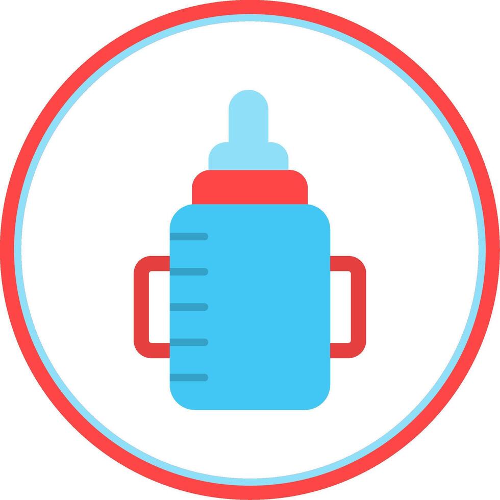 Feeder Flat Circle Icon vector