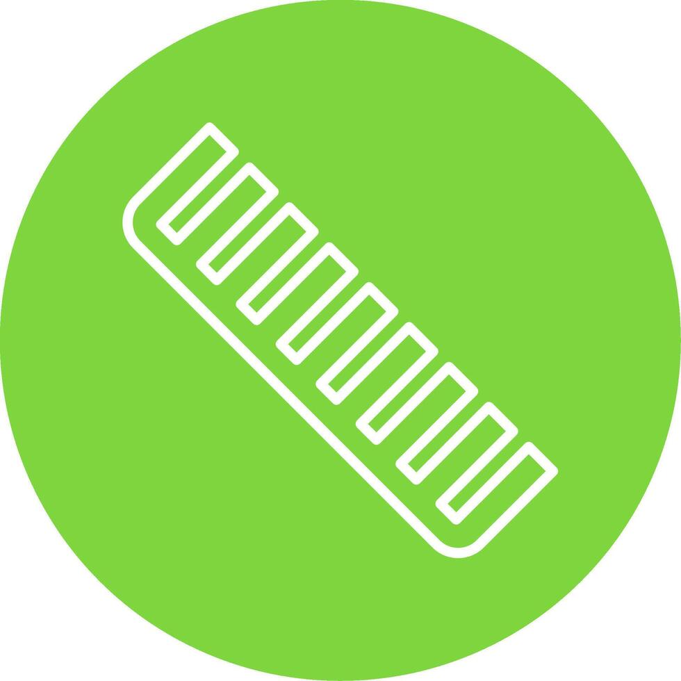Comb Multi Color Circle Icon vector