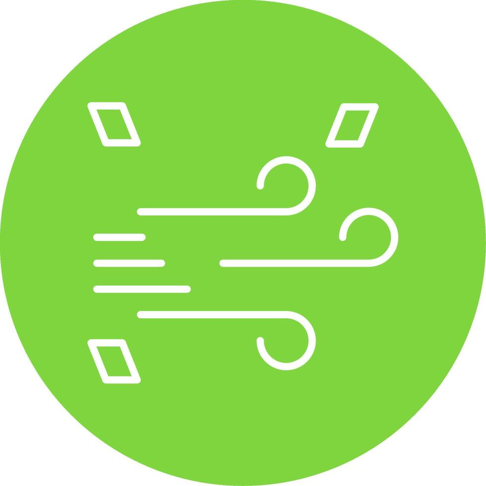 Windy Multi Color Circle Icon vector