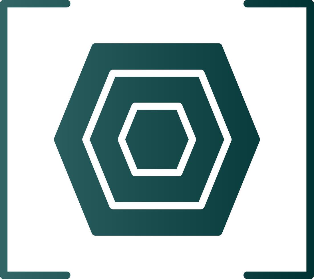 Bracket Glyph Gradient Icon vector