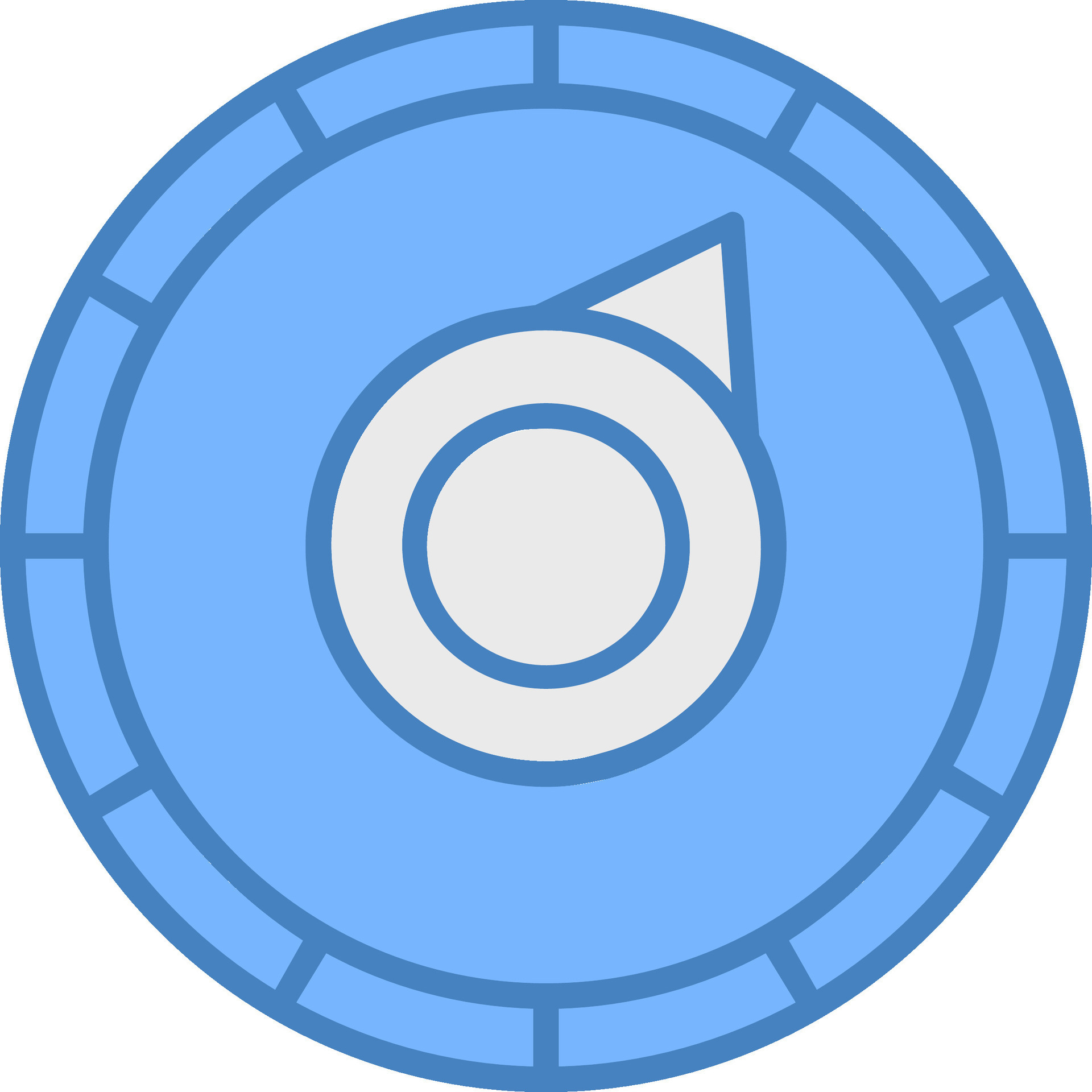 Gauge Line Filled Blue Icon 43746544 Vector Art at Vecteezy