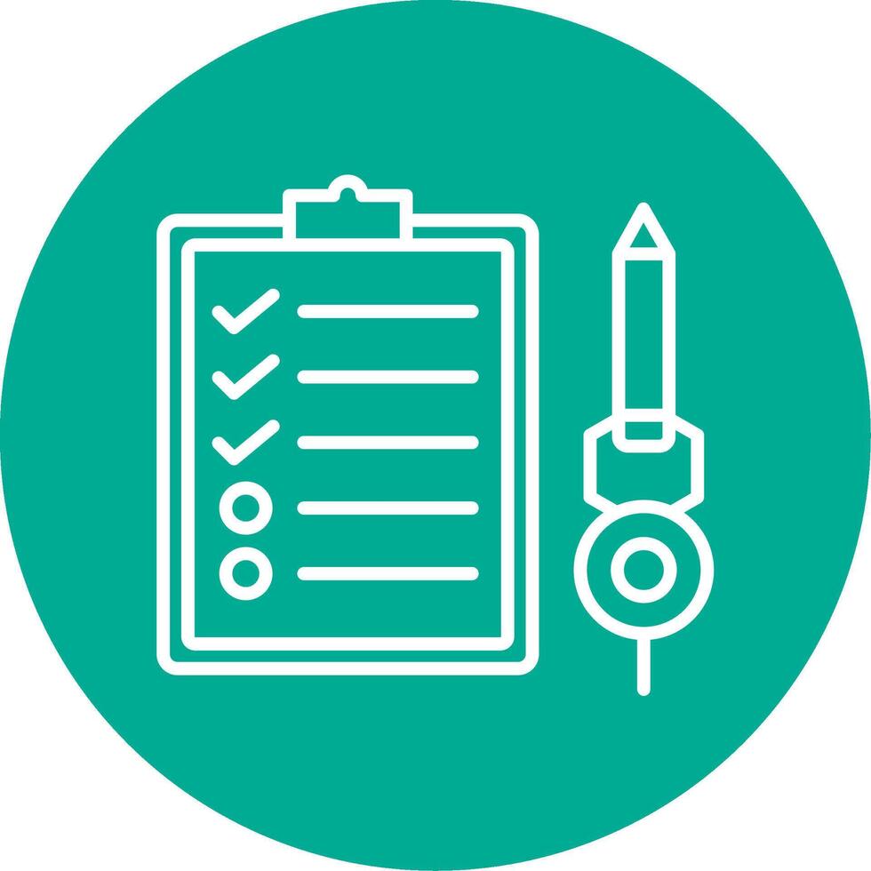 Check List Multi Color Circle Icon vector