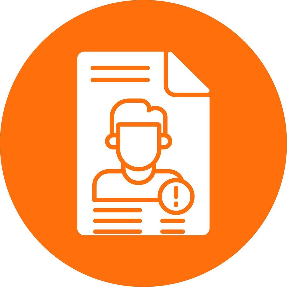 Personal Informsation Multi Color Circle Icon vector