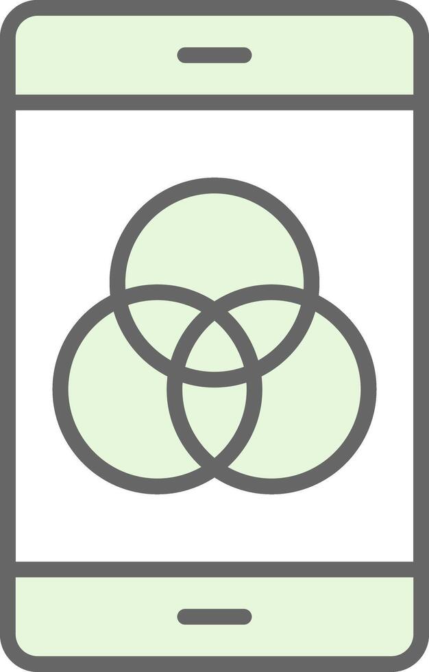 Color Scheme Fillay Icon Design vector