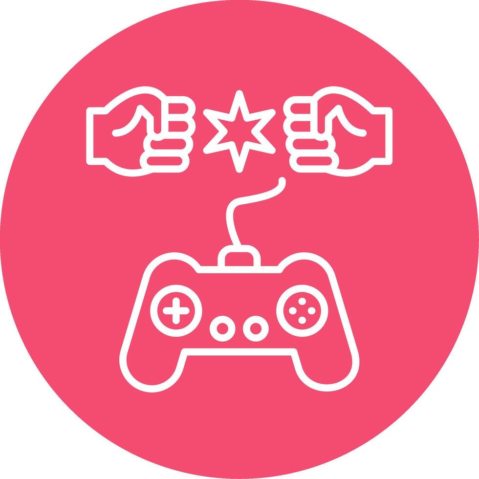 Fighting Multi Color Circle Icon vector