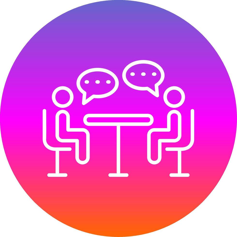 Tools Line Gradient Circle Icon vector