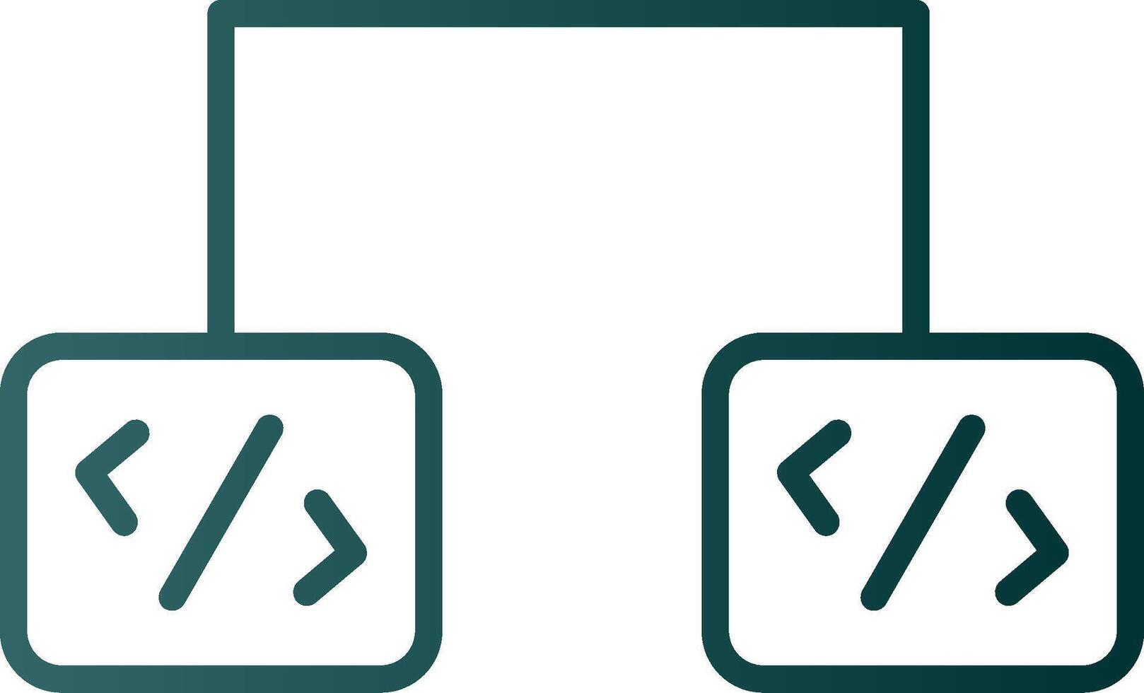 Software Development Line Gradient Icon vector