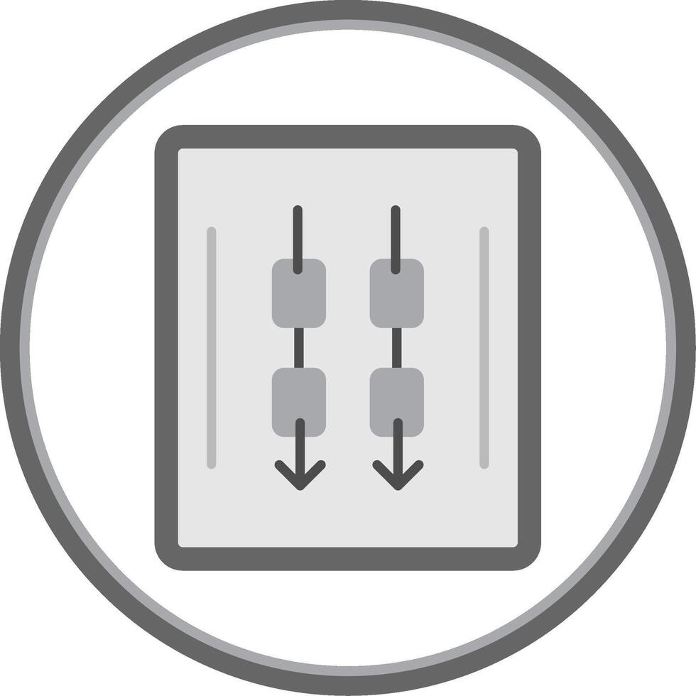 Sling Here Flat Circle Icon vector