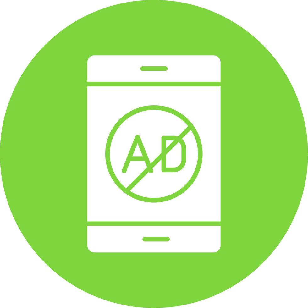 Ad Blocker Multi Color Circle Icon vector