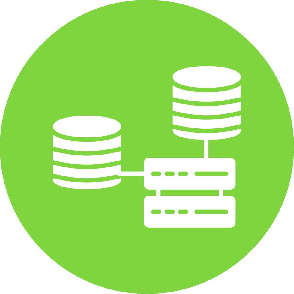 Connected Multi Color Circle Icon vector