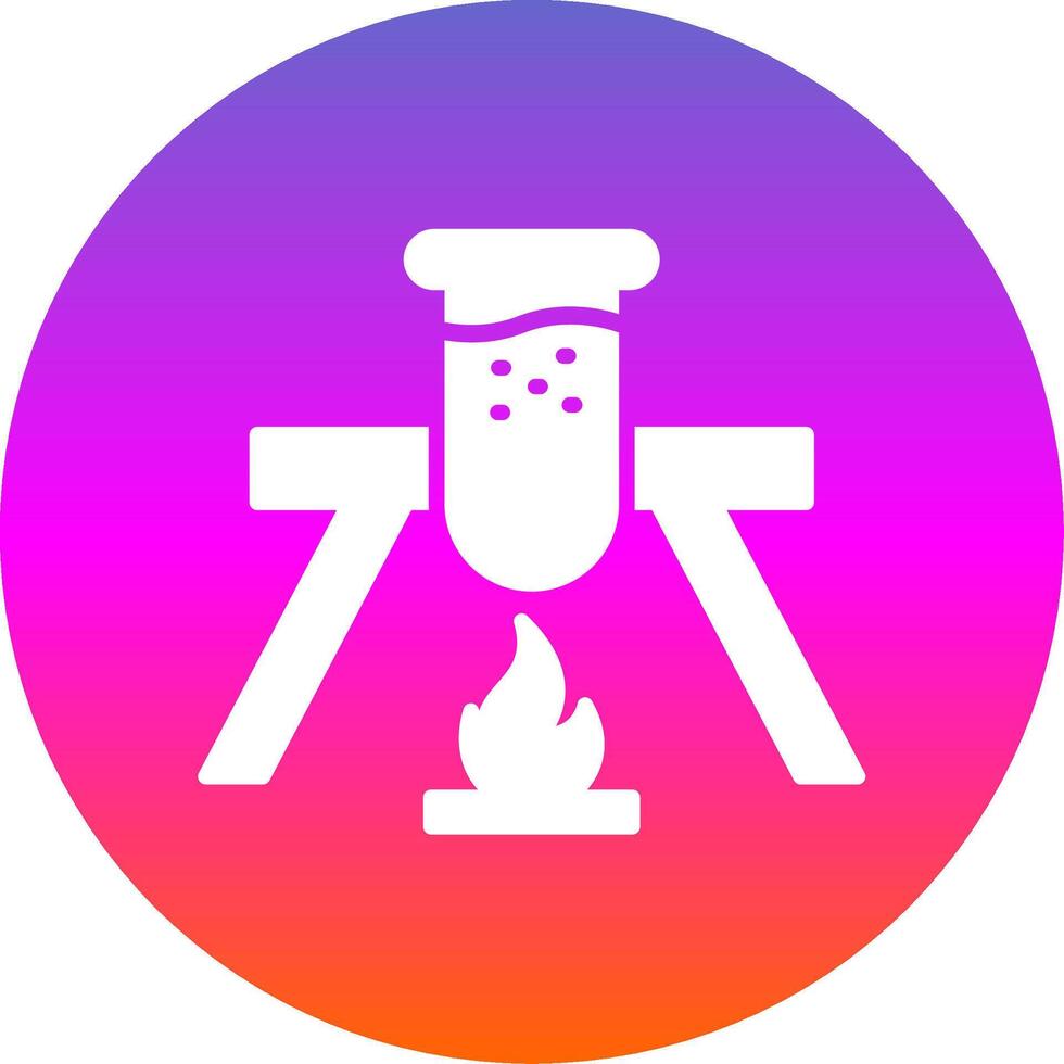 Flask Glyph Gradient Circle Icon Design vector