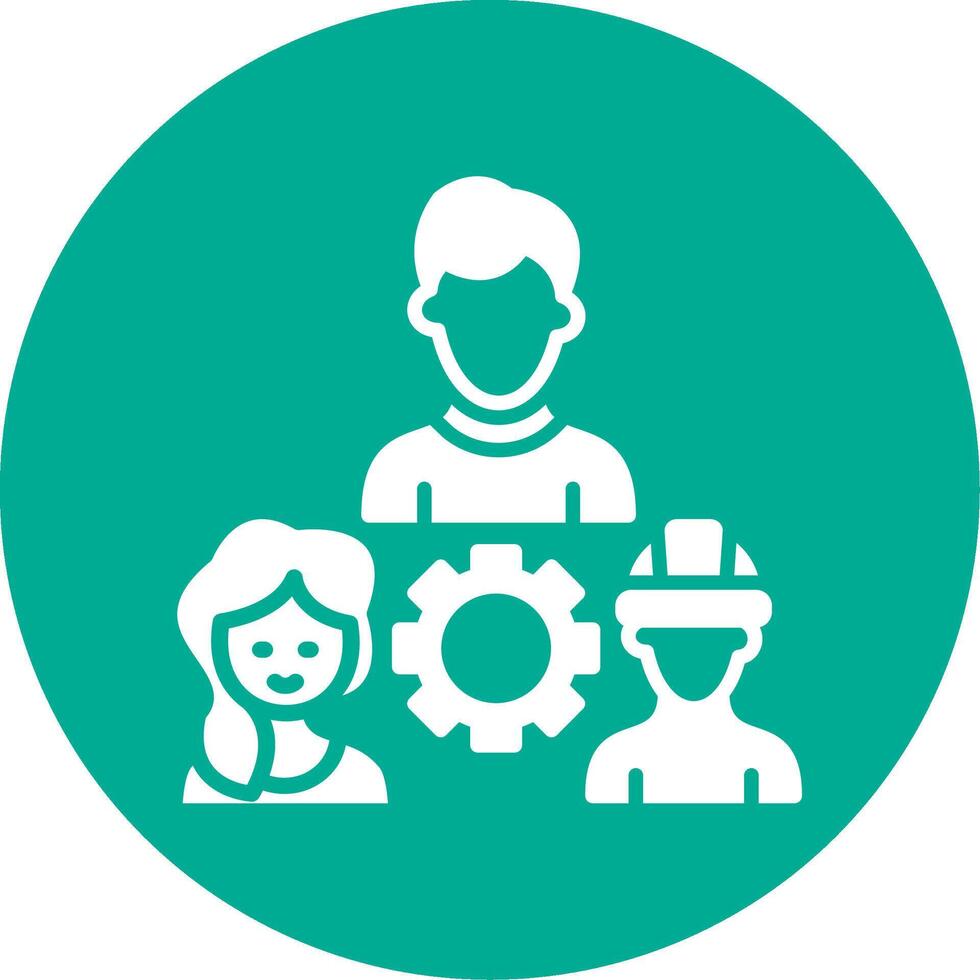 Recycle Multi Color Circle Icon vector