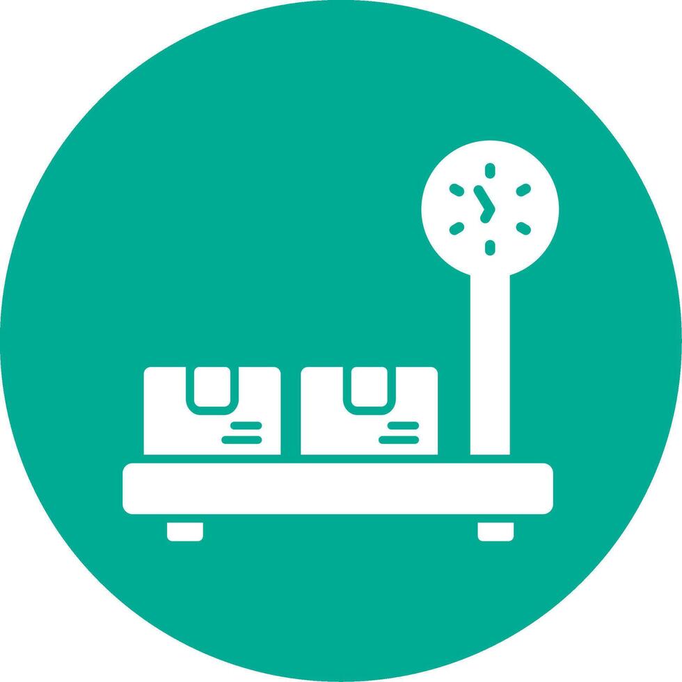 Platform Scale Multi Color Circle Icon vector