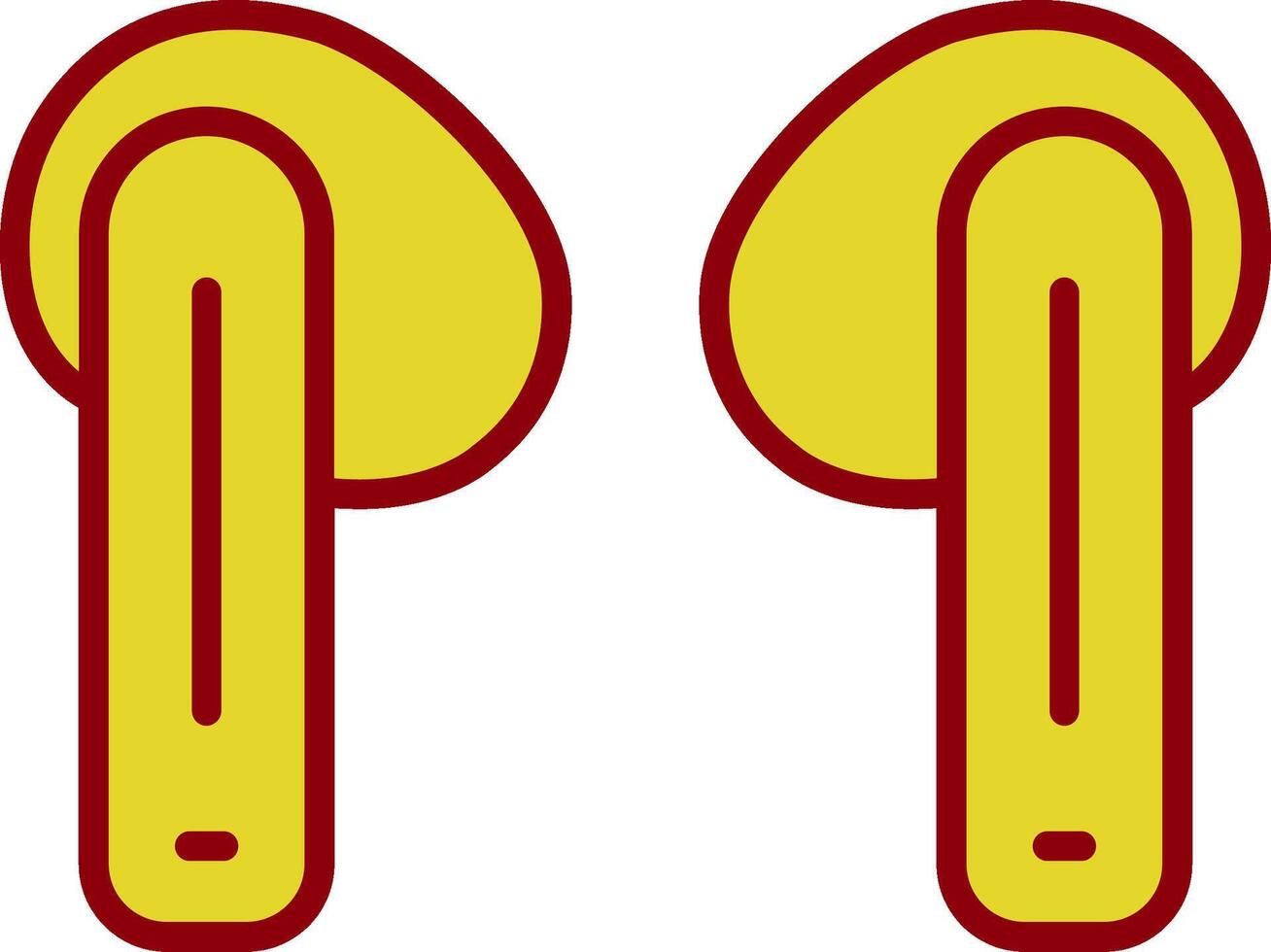 Earbuds Vintage Icon Design vector