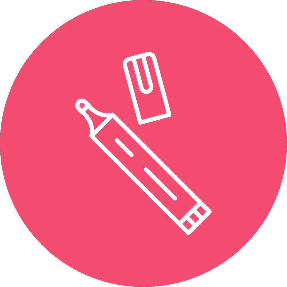 Pen Multi Color Circle Icon vector