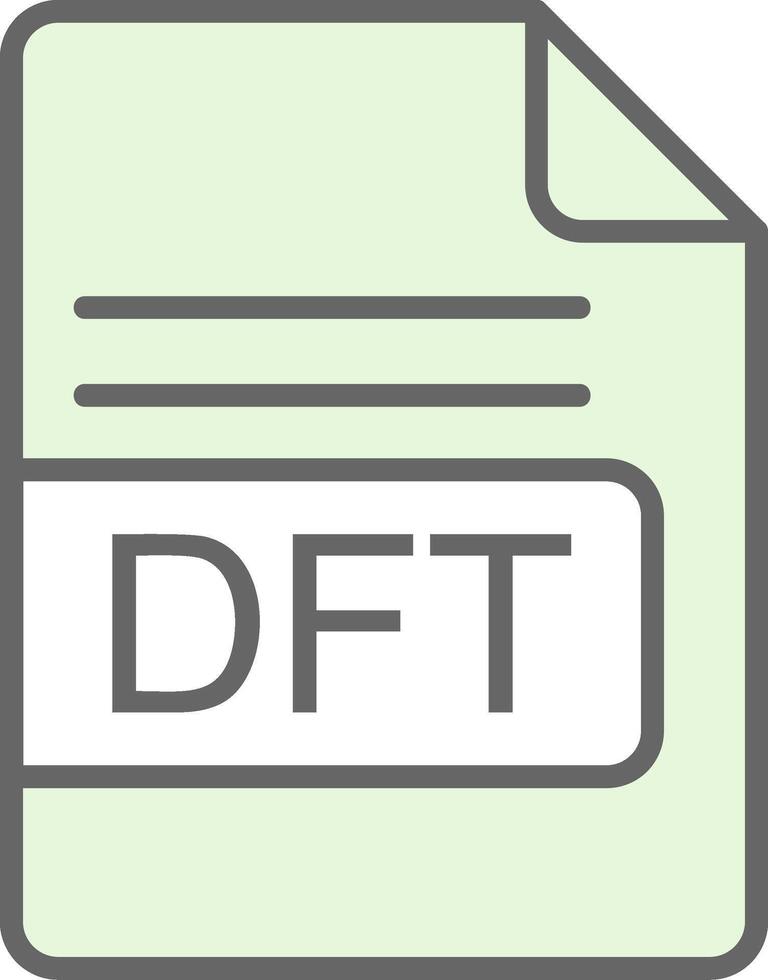 dft archivo formato relleno icono diseño vector
