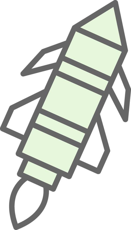 Missile Fillay Icon Design vector